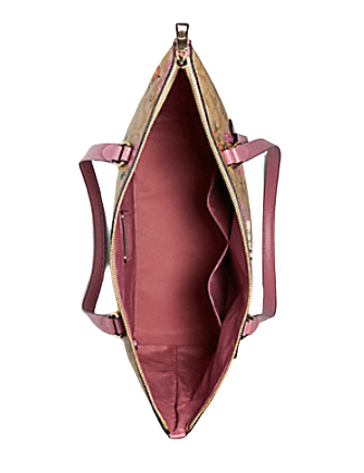 Coach Gallery Tote in Signature Canvas With Prairie Rose Print