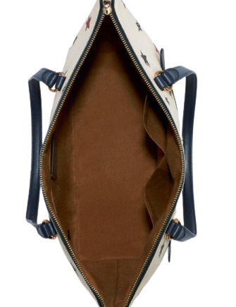 Coach Gallery Tote With Americana Star Print