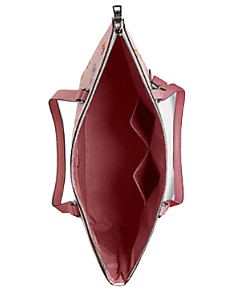 Coach Gallery Tote With Dandelion Floral Print