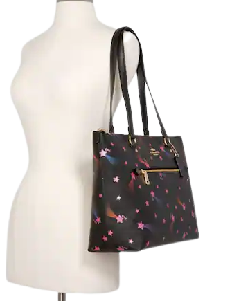 Gallery tote with disco star print Clearance
