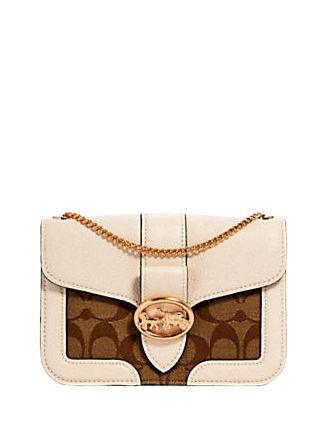 Coach Georgie Crossbody In Signature Canvas Brixton Baker