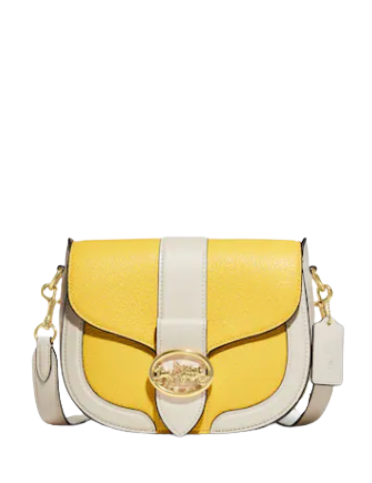 Coach Georgie Saddle Bag In Colorblock