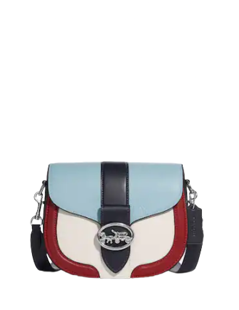 Coach colorblock saddle bag cheap