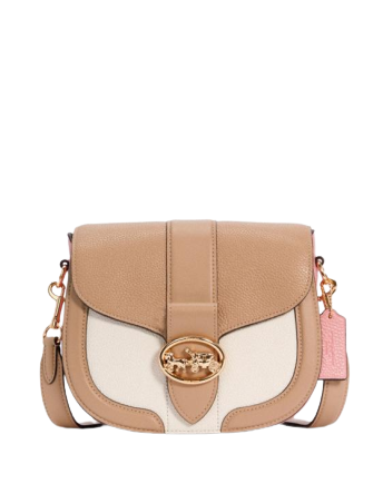Coach saddle in colorblock hotsell
