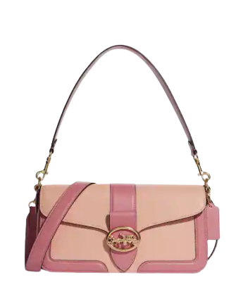 Georgie shoulder bag with colorblock linear quilting 2025