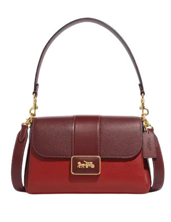 Coach Outlet Grace Shoulder Bag in Colorblock Women s Purses Red