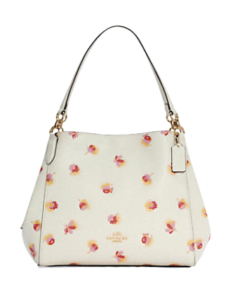 Coach bag with flower print sale