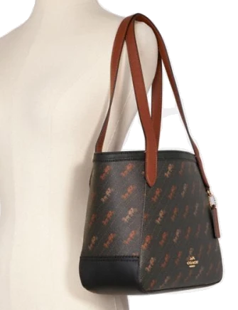 Coach Horse And Carriage Tote 27 With Horse And Carriage Dot Print