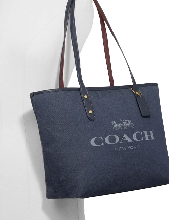 Coach Horse Carriage Jacquard City Tote Brixton Baker