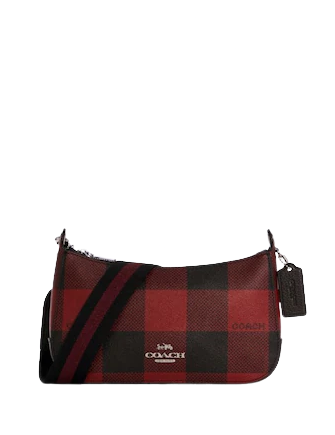 Coach Jes Baguette With Buffalo Plaid Print Brixton Baker