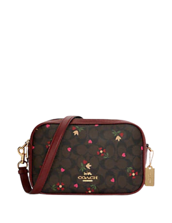 Coach Jes Crossbody in Signature Canvas With Kaffe Fassett Print