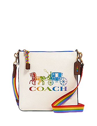 Coach Jes Slim Crossbody With Rainbow Horse and Carriage