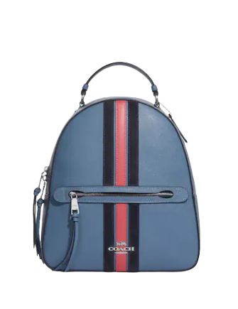Coach varsity top stripe backpack