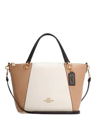 Coach color block satchel shop