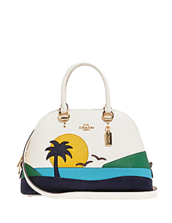 Coach Katy Satchel With Sunset Motif