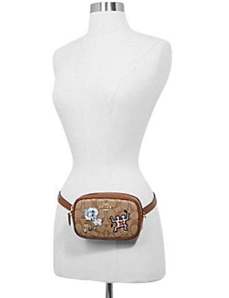 Coach convertible belt discount bag in signature canvas