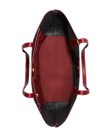 Coach market tote 2025 black true red