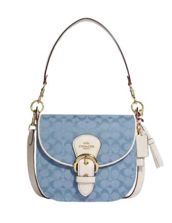 Coach Kleo Shoulder Bag 23 in Signature Chambray