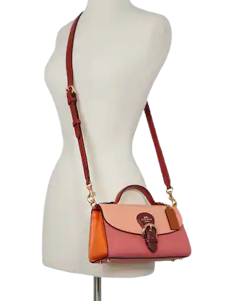 Coach Kleo Top Handle In Colorblock Brixton Baker