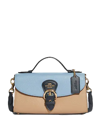 Coach tabby top handle in colorblock outlet
