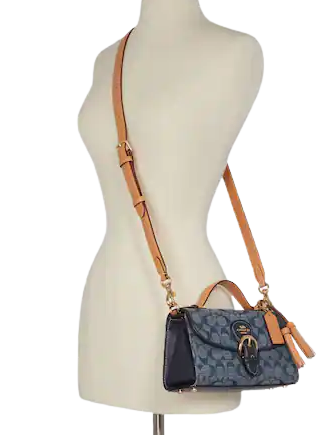 Coach Kleo Top Handle In Signature Chambray