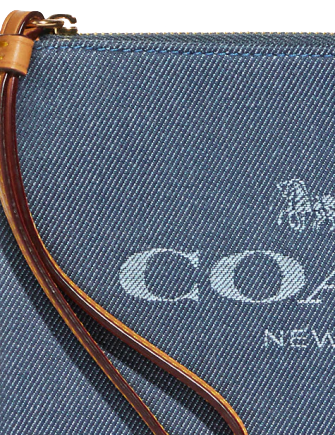 Coach Large Corner Zip Wristlet With Coach