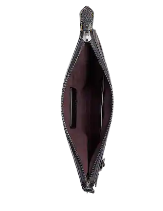 Coach Large Front Zip Wristlet With Horse And Carriage Print And Planet