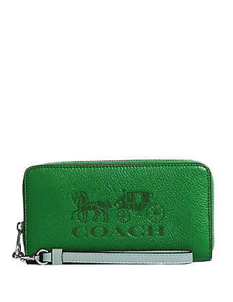 Coach wallet green color Clearance