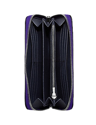 Coach Long Zip Around Wallet In Signature Canvas