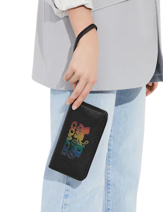 Coach Long Zip Around Wallet With Horse And Carriage