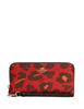 Coach Long Zip Around Wallet With Leopard Print