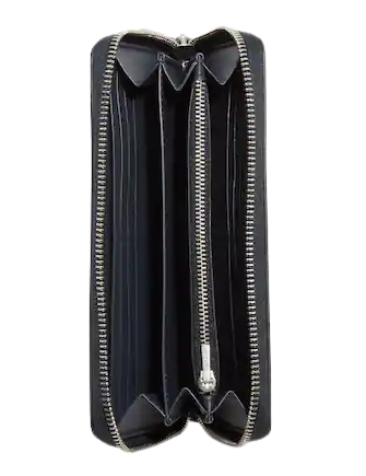 Coach Long Zip Around Wallet With Snowman Print