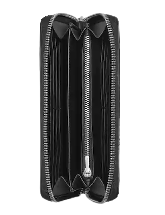 Coach Long Zip Around Wallet With Tartan Plaid Print