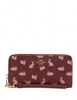 Coach Lunar New Year Long Zip Around Wallet With Rabbit Print