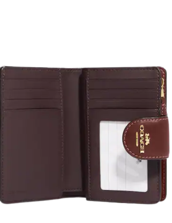 Coach Lunar New Year Medium Corner Zip Wallet With Rabbit Print