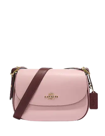 coach bags pink and brown