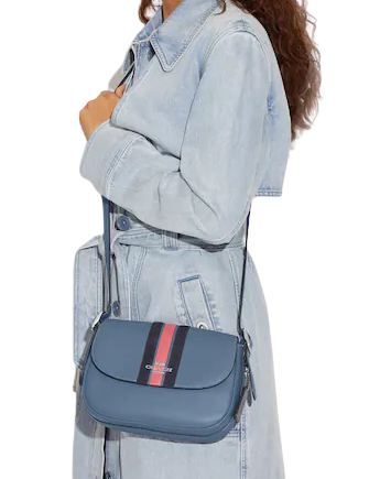 Coach varsity sales stripe bag