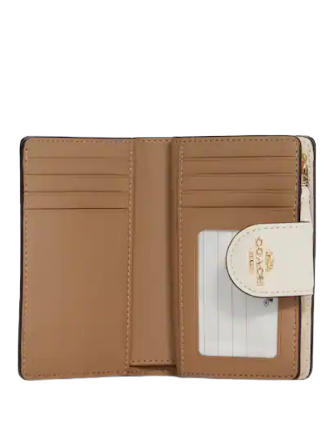 Coach Medium Corner Zip Wallet With Ornament Print