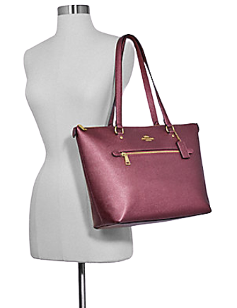Coach Metallic Gallery Tote Brixton Baker