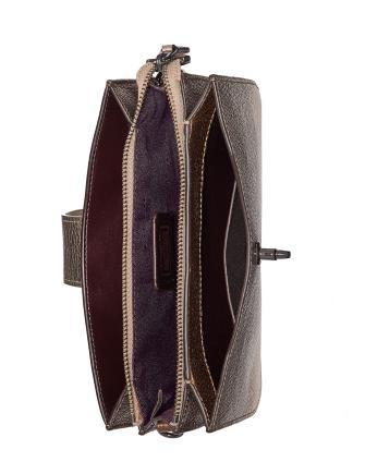 Coach metallic turnlock crossbody discount