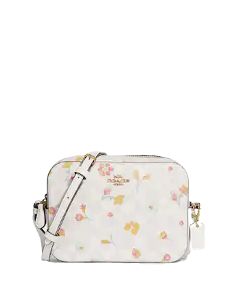 Coach Women's Mini Camera Bag, Coated Canvas - Mystical Floral Print -  Faded Blush : : Clothing, Shoes & Accessories