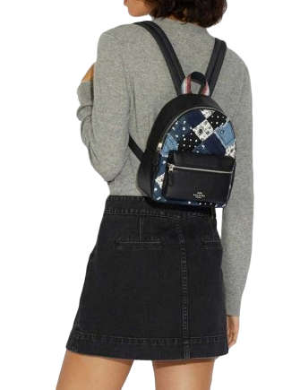 Coach Mini Charlie Backpack With Americana Patchwork Brixton Baker