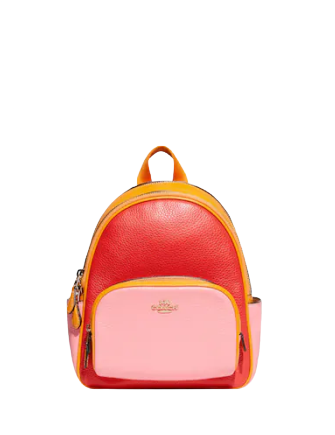 Coach Mini Court Backpack In Colorblock
