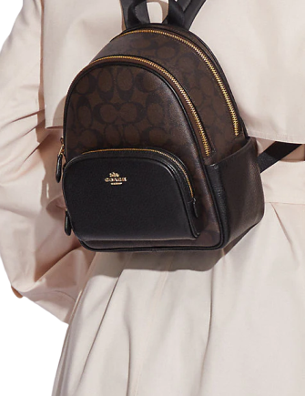 Mini court backpack in signature canvas Clearance