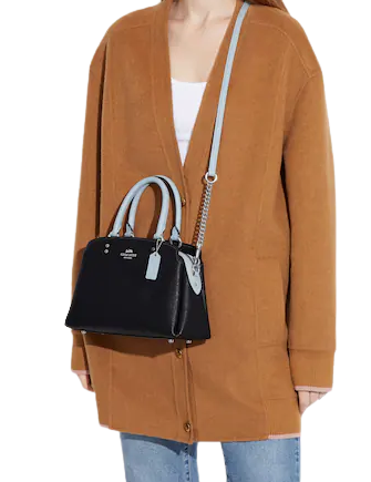 Coach lillie carryall clearance black