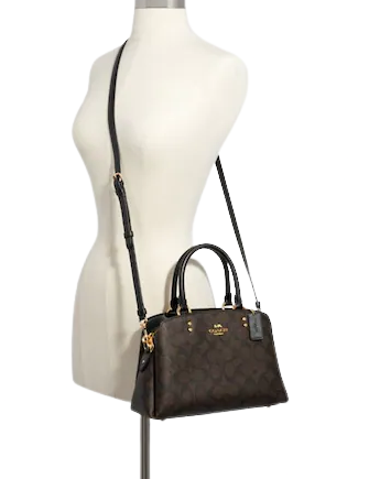 Coach Mini Lillie Carryall In Signature Canvas Brixton Baker