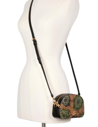 Coach Mini Serena Crossbody in Signature Canvas with Kaffe Fassett Print