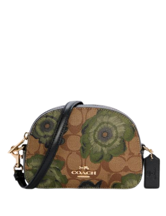 Coach mini serena on sale crossbody in signature canvas