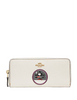 Coach Minnie Mouse Slim Accordion Zip Wallet With Patch