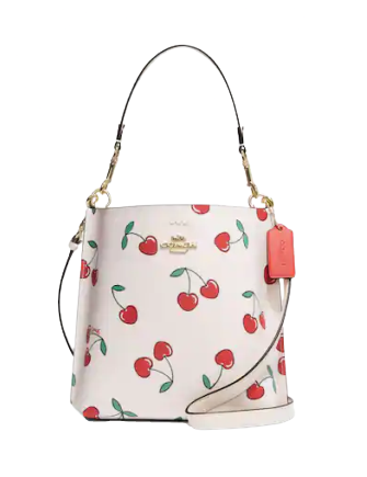Small town bucket bag with heart floral print hot sale
